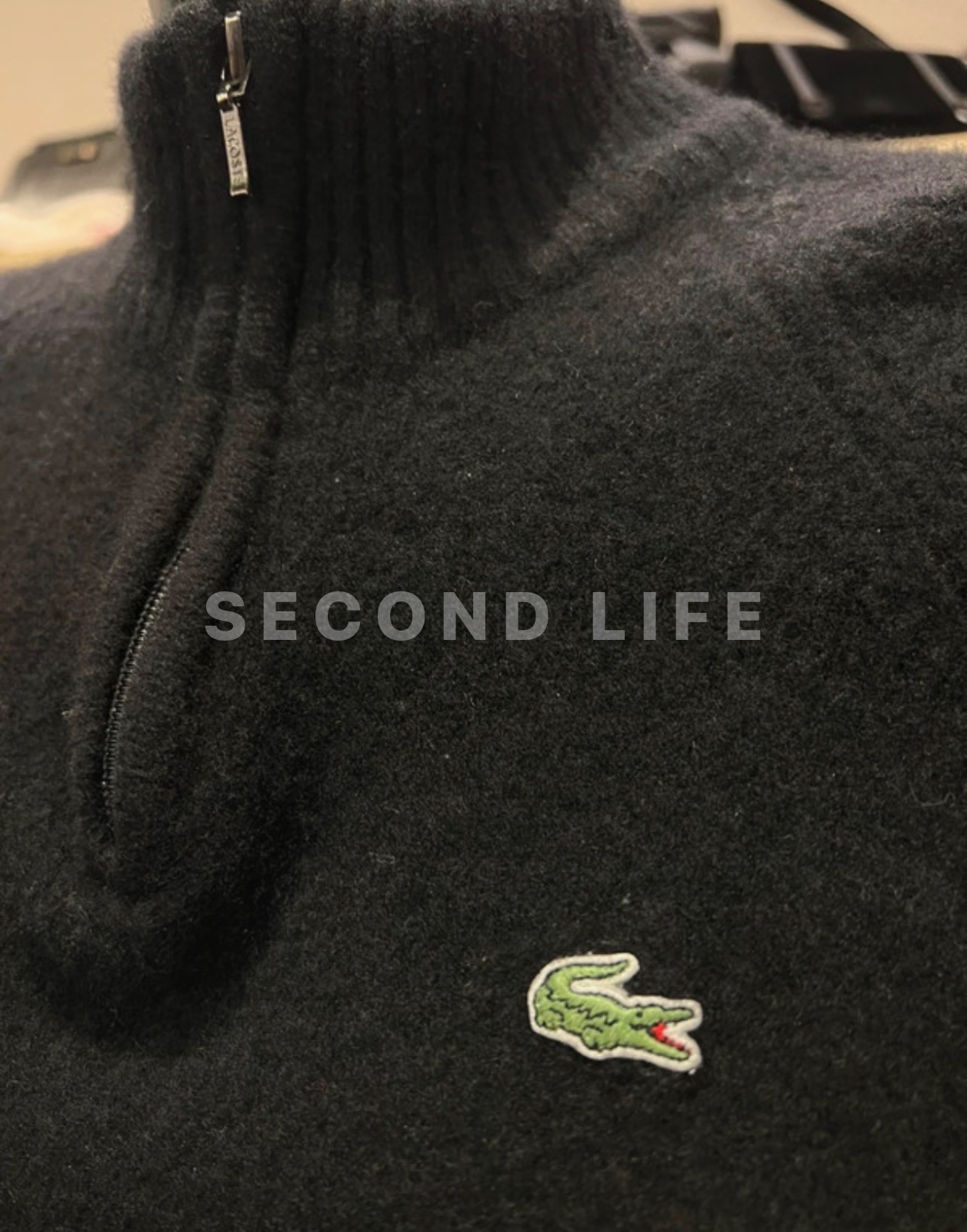 Maglione Lacoste in pura lana, foto 3