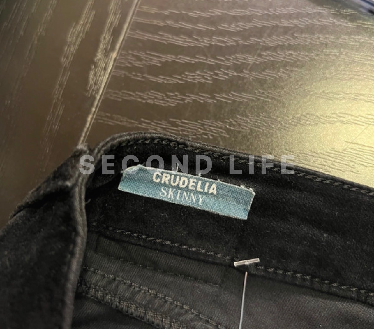 Pantaloni Rifle Crudelia Skinny in velluto, foto 3
