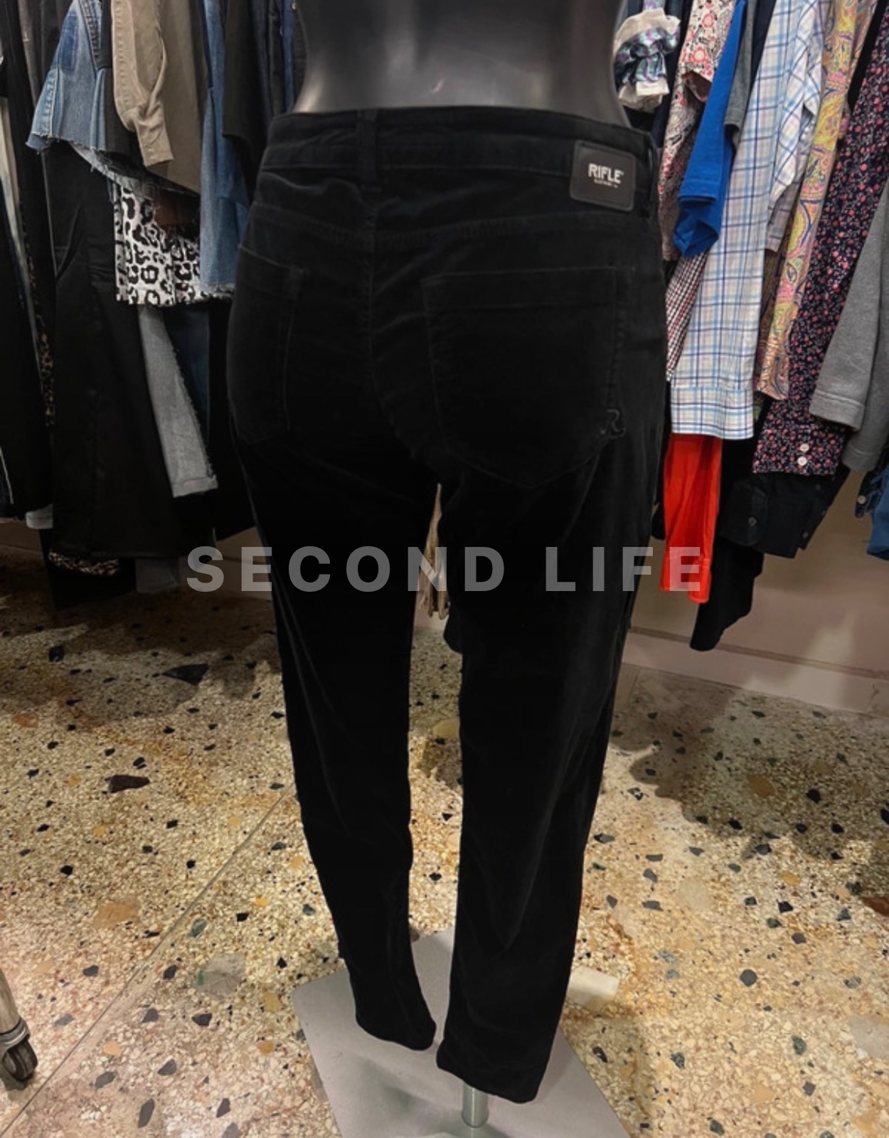Pantaloni Rifle Crudelia Skinny in velluto, foto 6