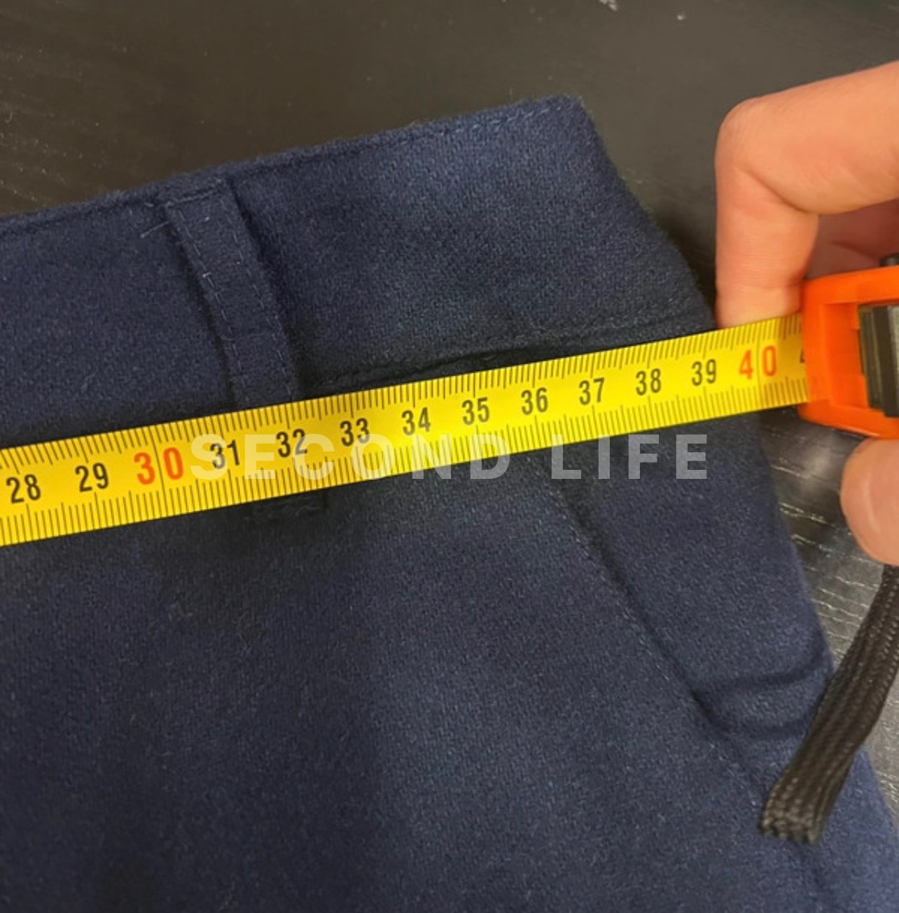 Pantaloni Sessùn in misto lana blu, foto 6