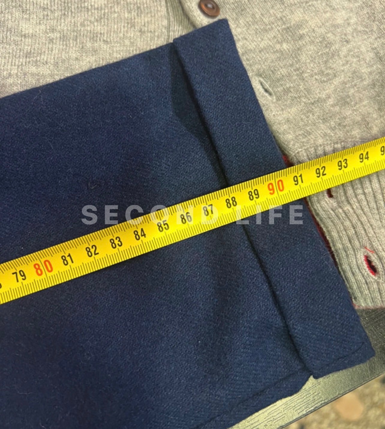 Pantaloni Sessùn in misto lana blu, foto 7