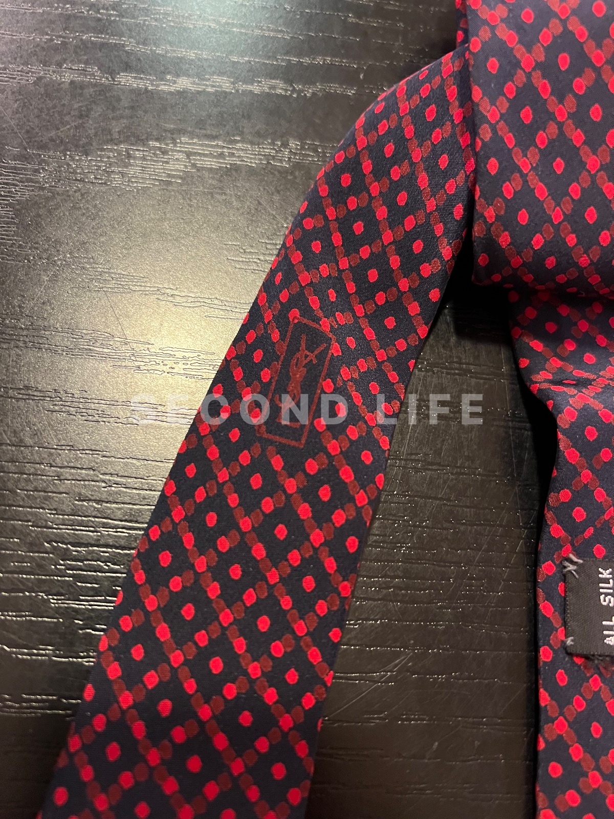 Cravatta Yves Saint Laurent in seta, foto 4