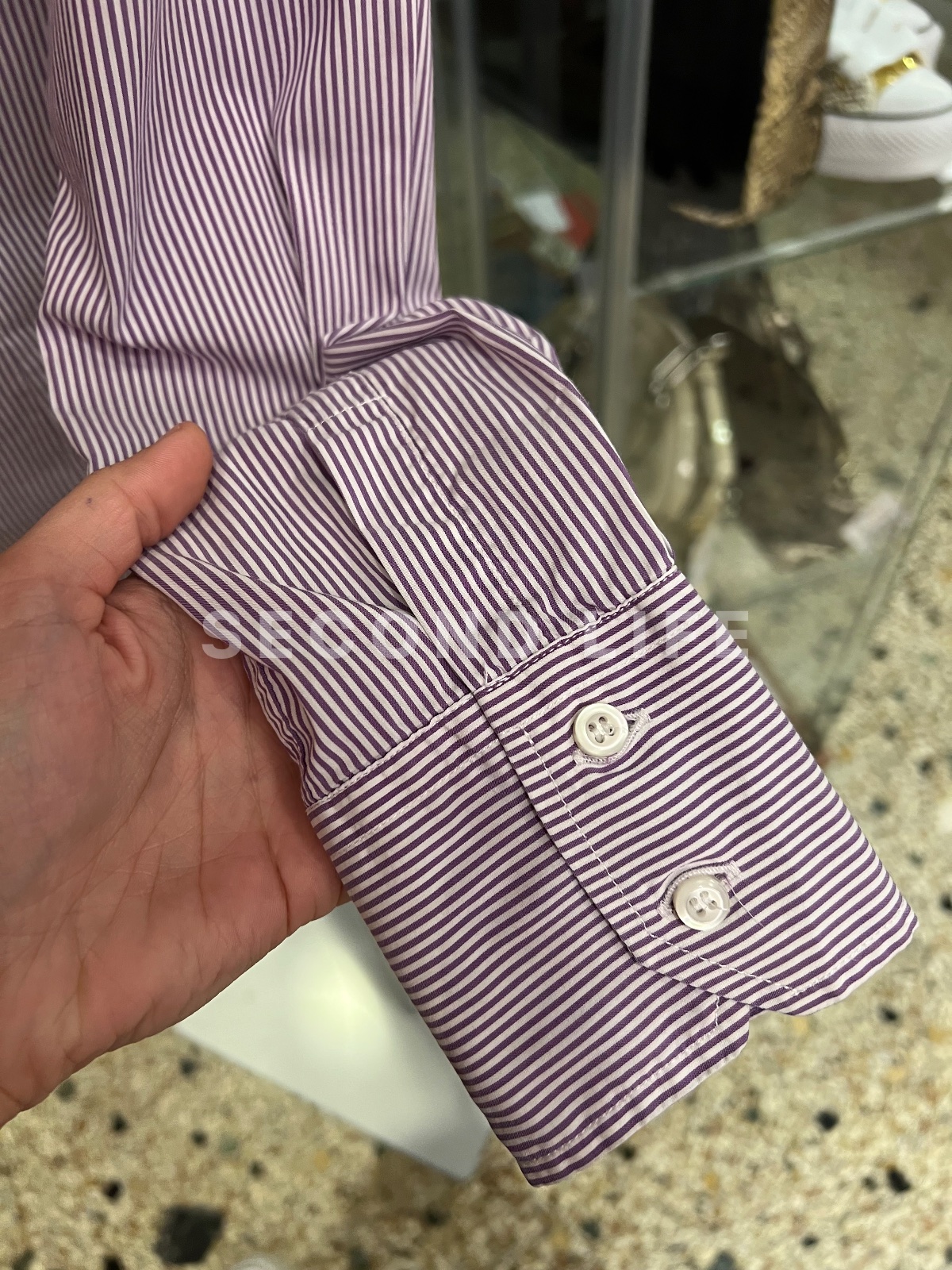 Camicia Fred Perry a righe in cotone, foto 5