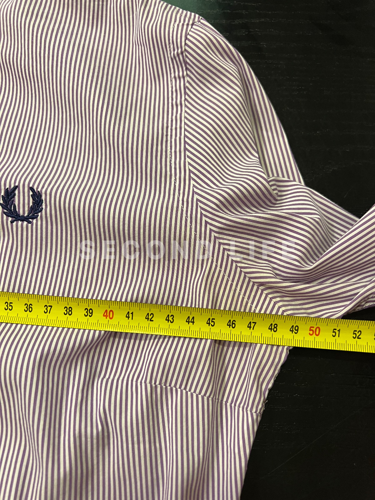 Camicia Fred Perry a righe in cotone, foto 6