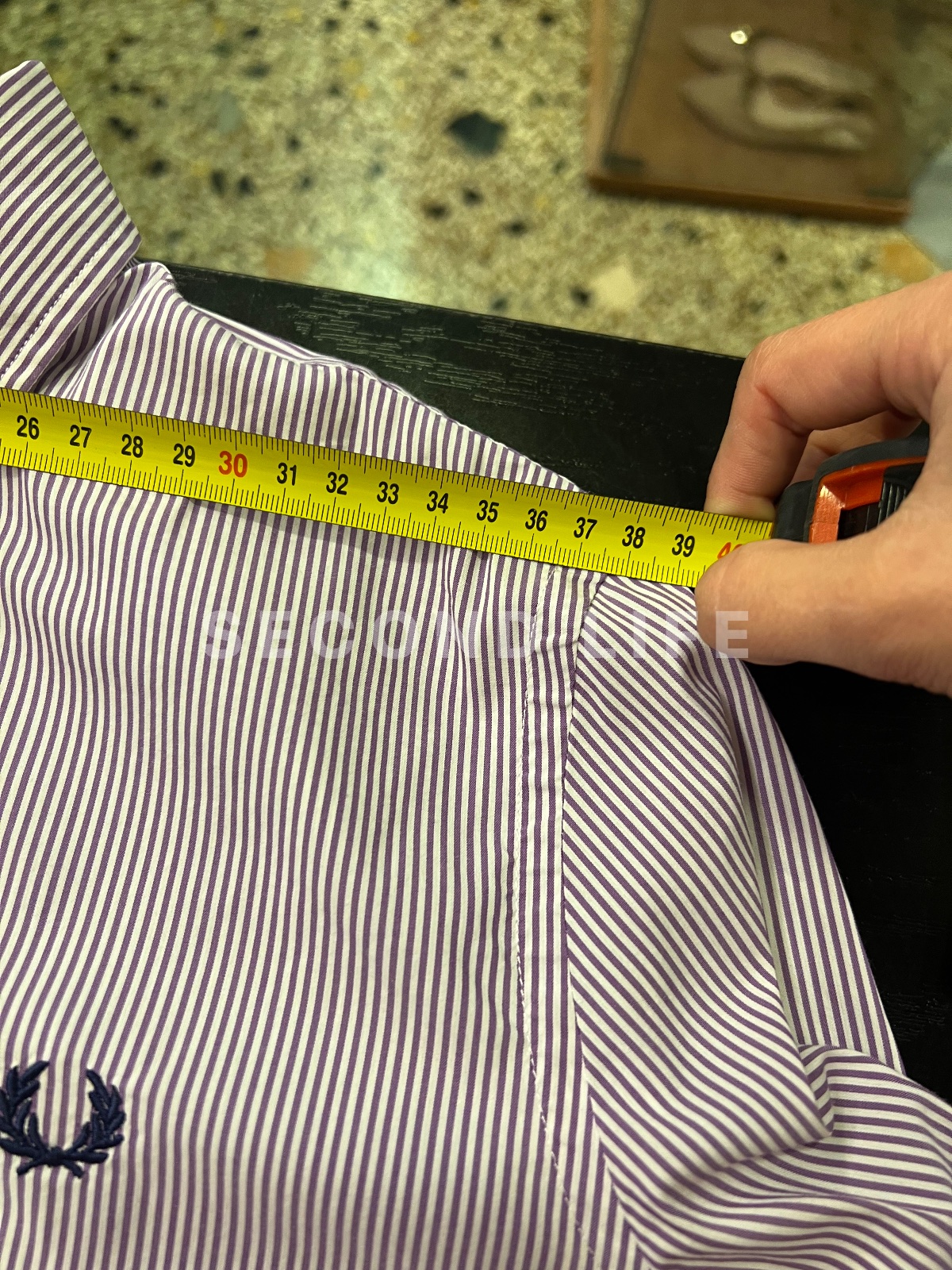 Camicia Fred Perry a righe in cotone, foto 7